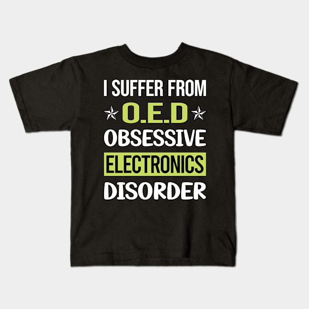 Obsessive Love Electronics Kids T-Shirt by lainetexterbxe49